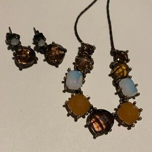 Nina Ricci for Avon romantic necklace & matching pierced Earrings set